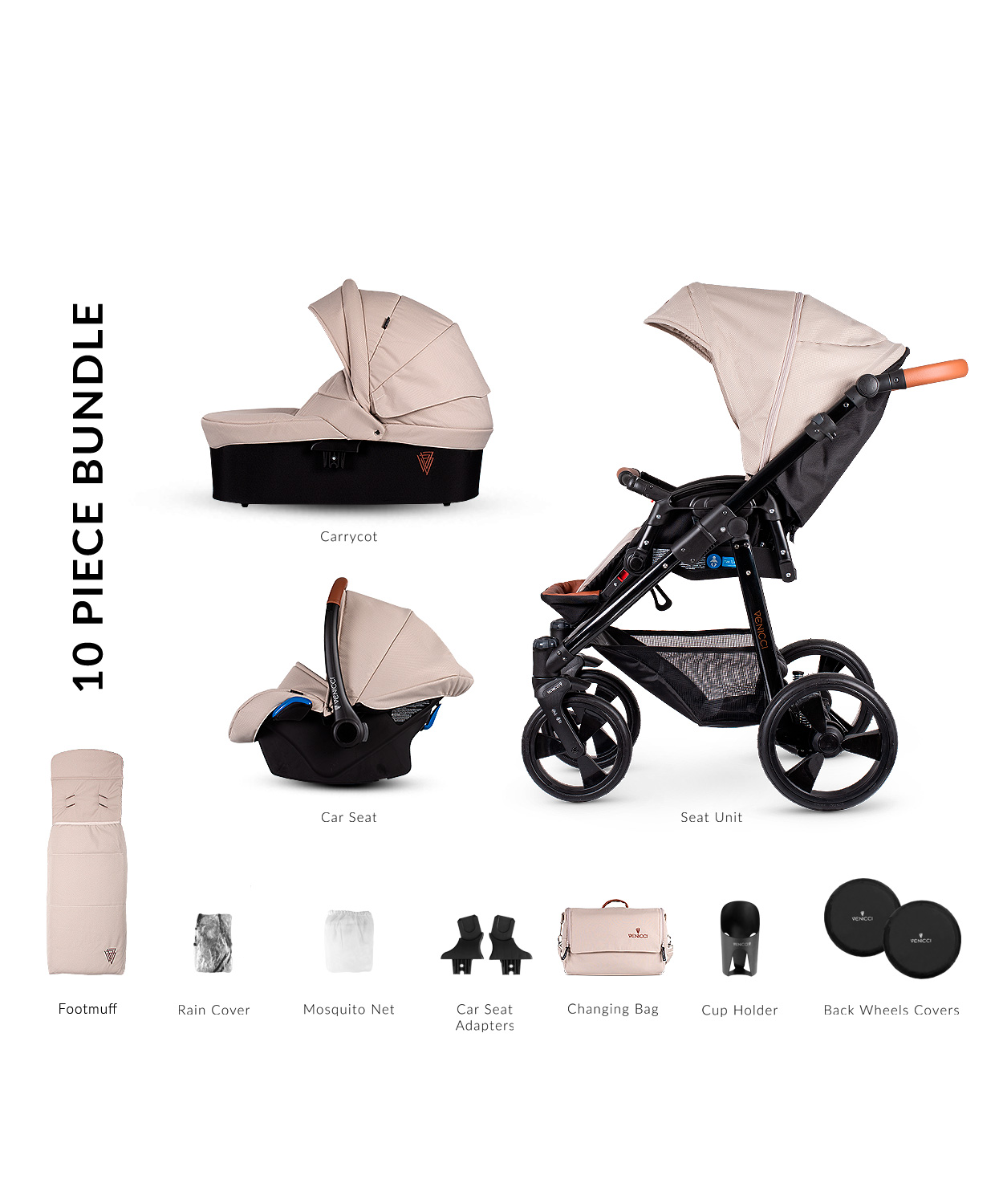 cream venicci pram