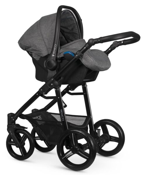venicci 3 in 1 denim grey