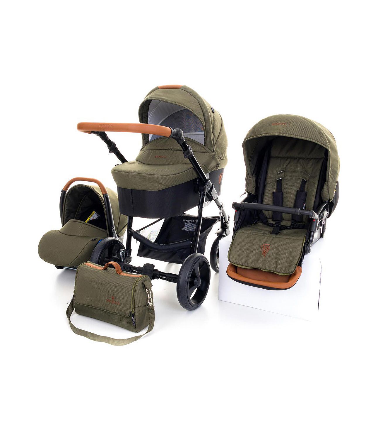 khaki green travel system