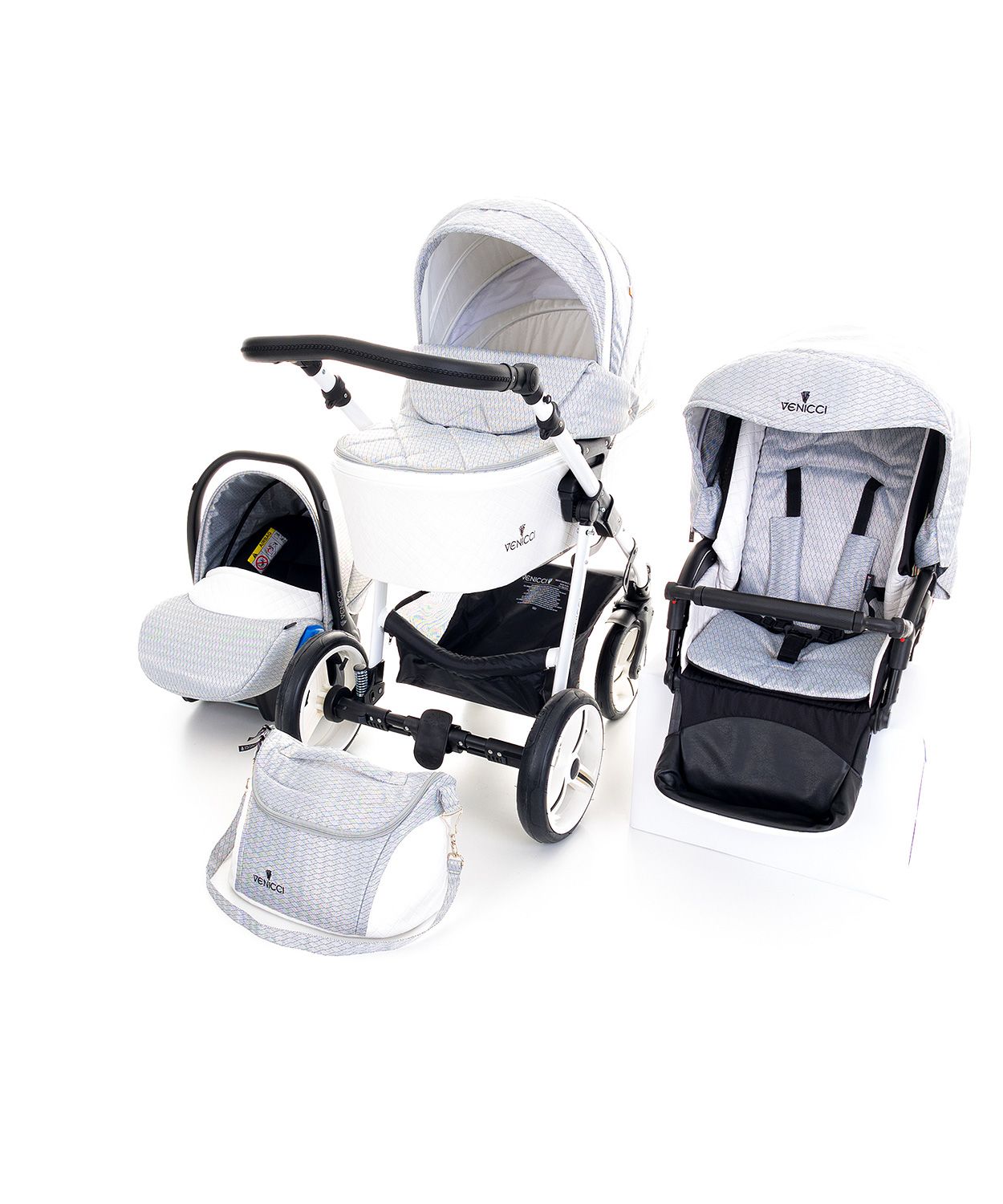 Venicci Pure Stone Grey 3in1 Travel 