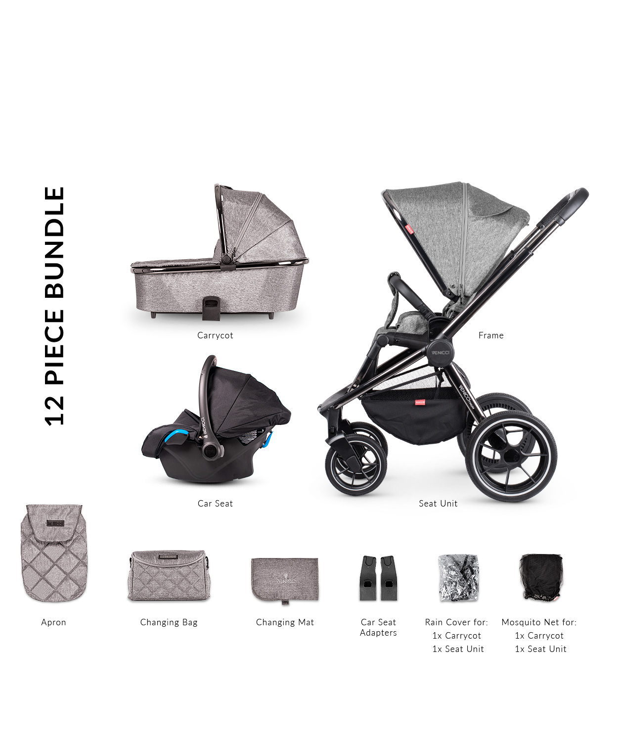 folding venicci pram