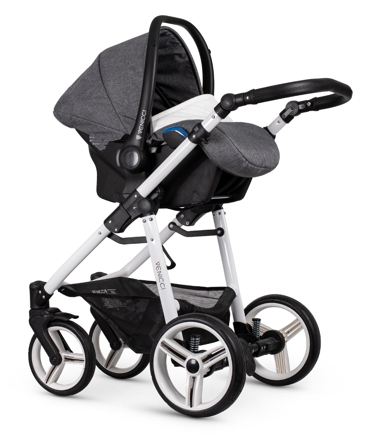 venicci denim grey car seat