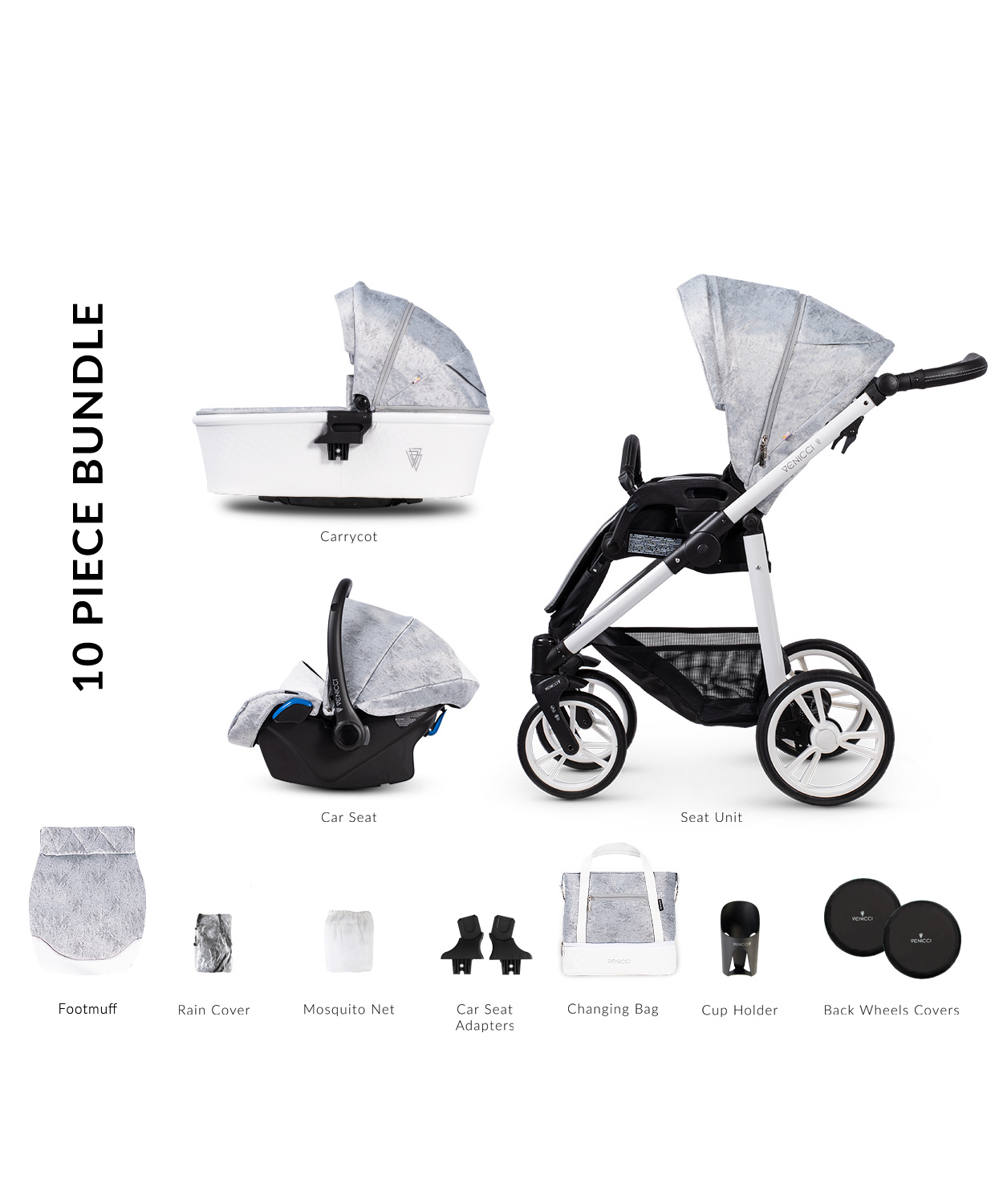 Pure 2.0 Cloud Pram – Venicci