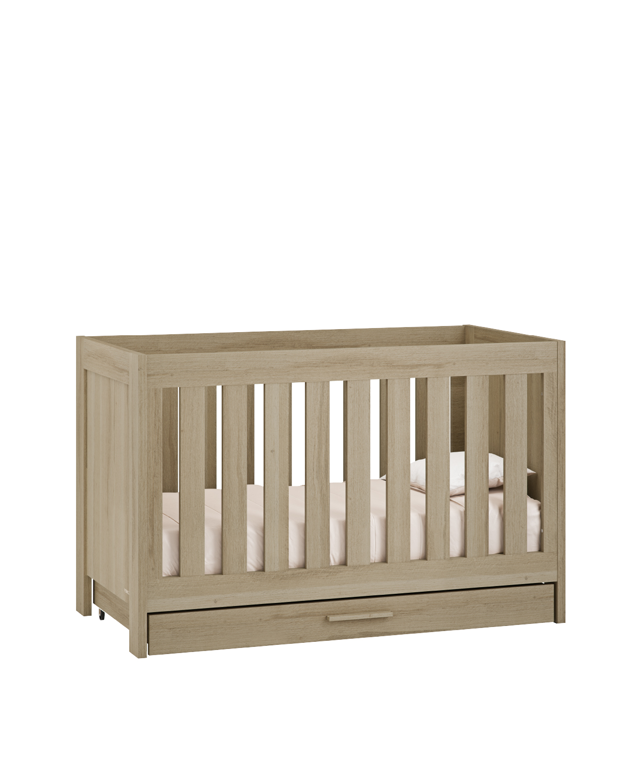 Forenzo Honey Oak Cot Bed with Underdrawer Venicci UK