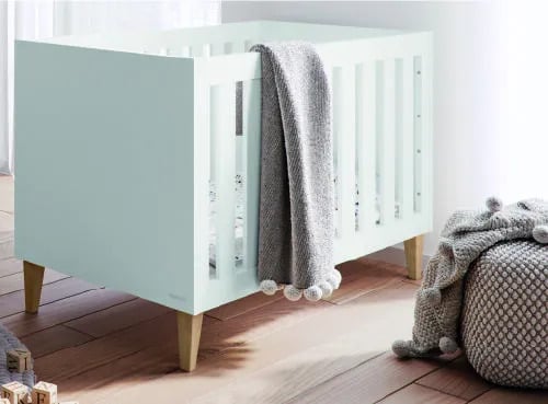 Celadon cot bed