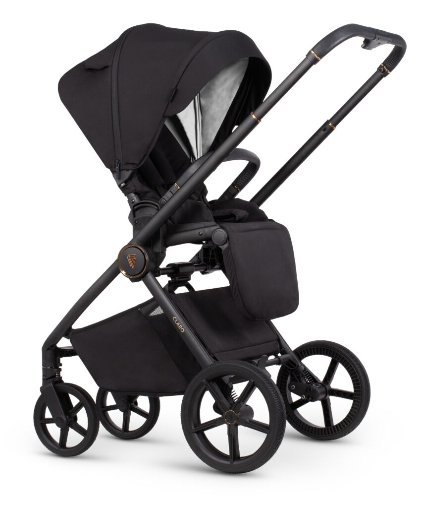Venicci pram black and gold cheap